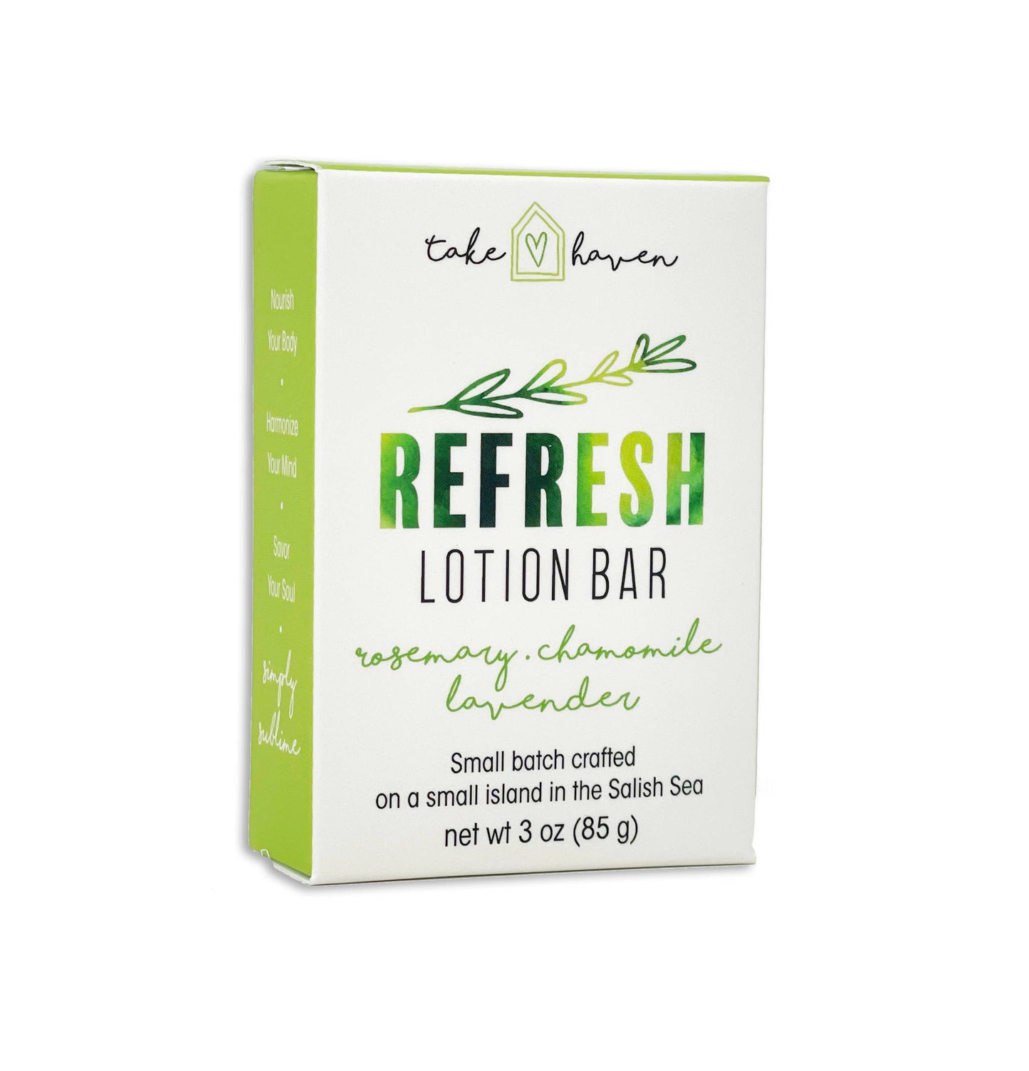 Herbal Lotion Bar: Refresh - Eco-friendly, Non-toxic