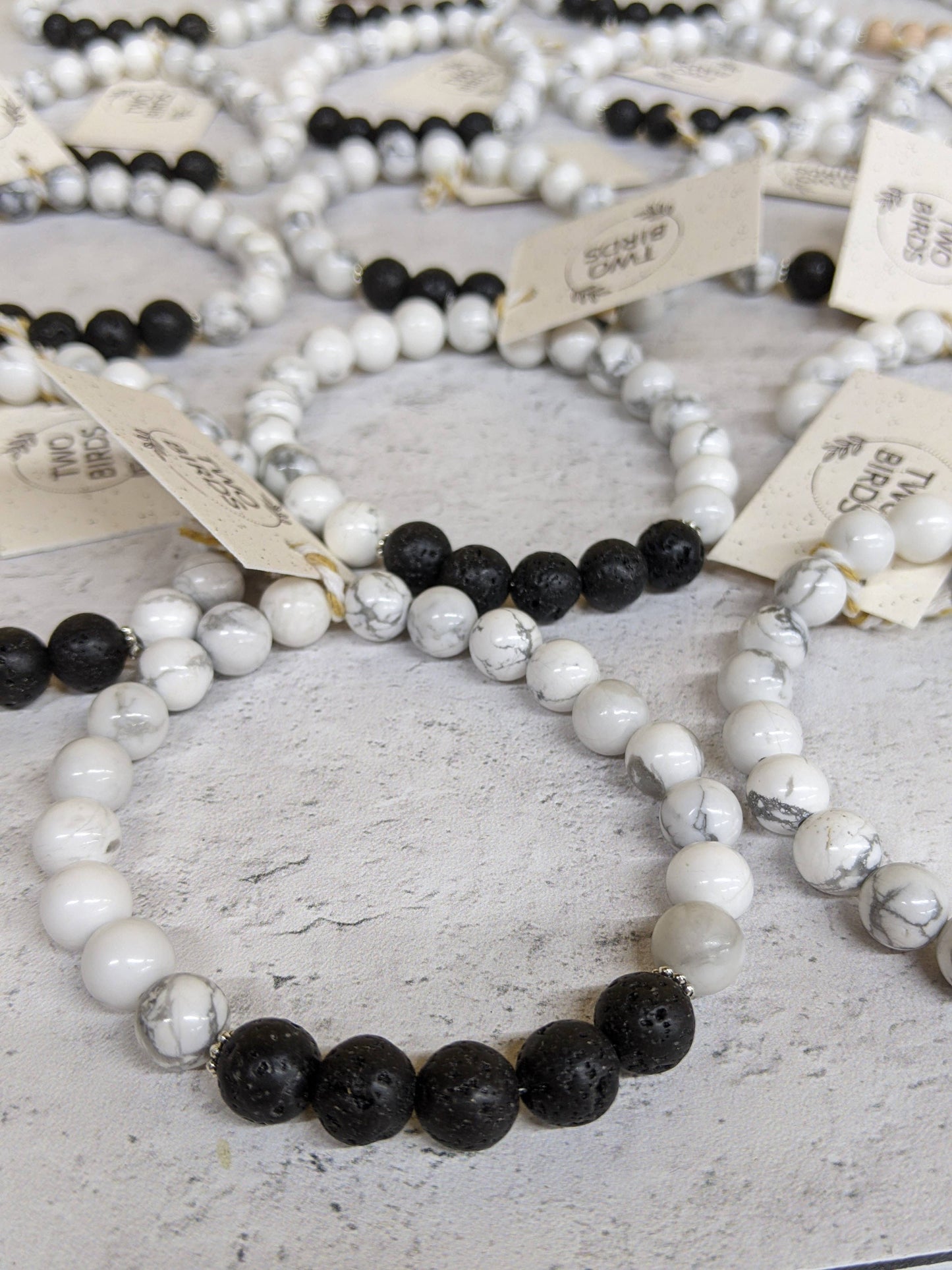 Marble Howlite & Lava Rock Diffuser Bracelet