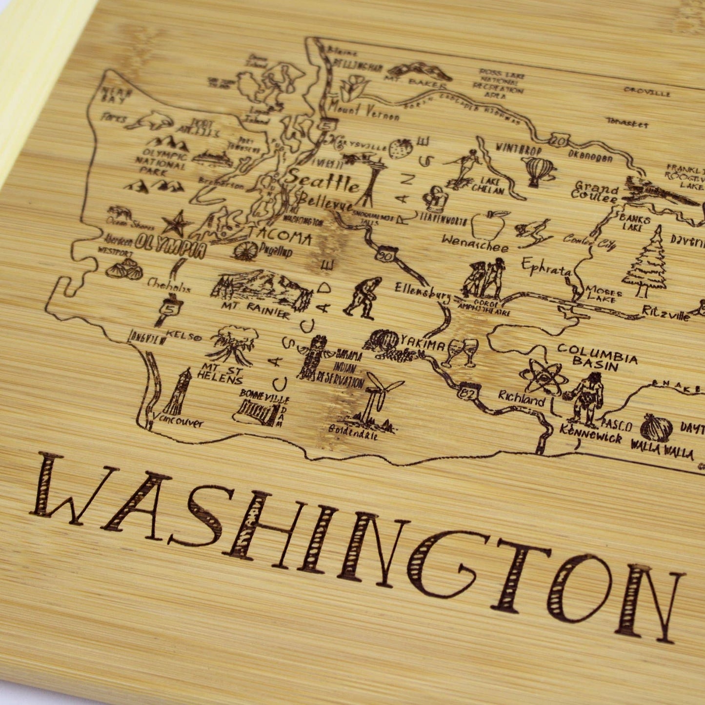 A Slice of Life Washington 11" Cutting & Serving Board