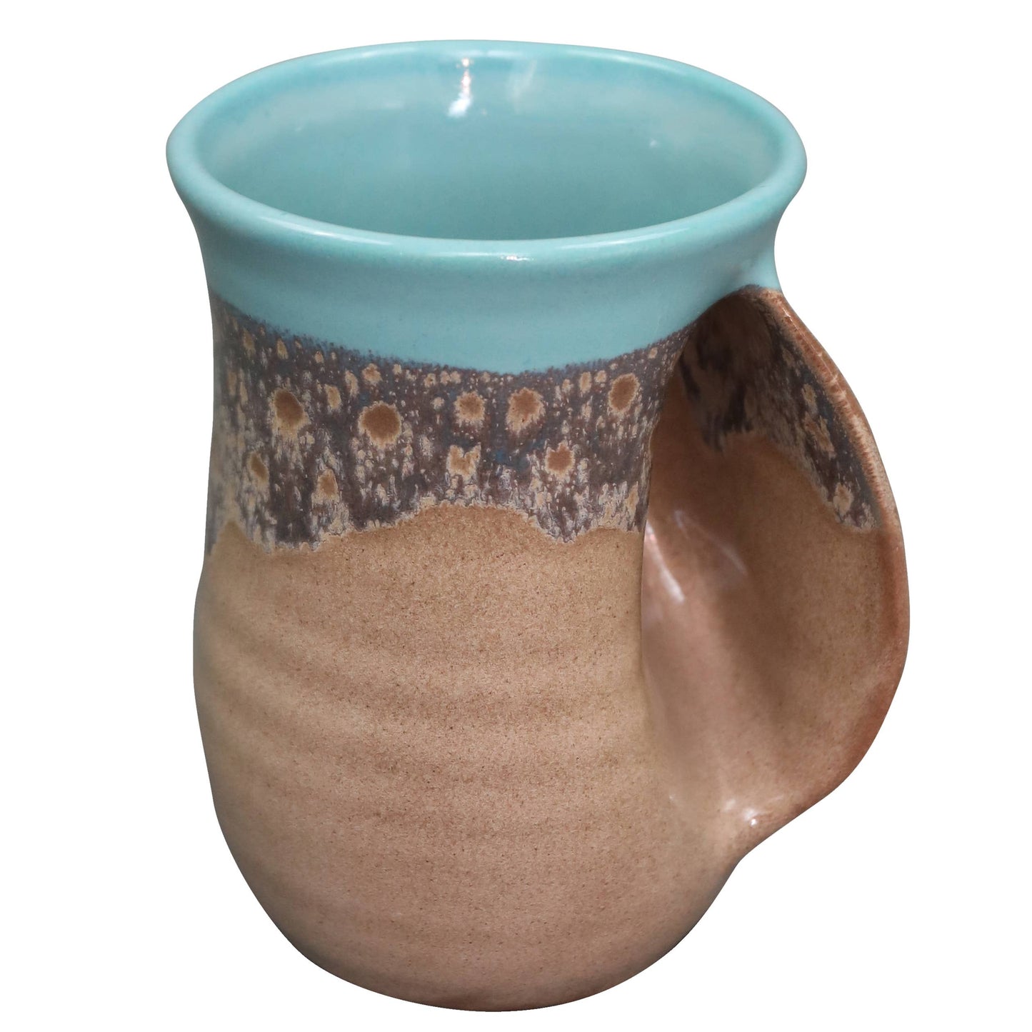 The Original Handwarmer Mug: Island Oasis / Right Hand
