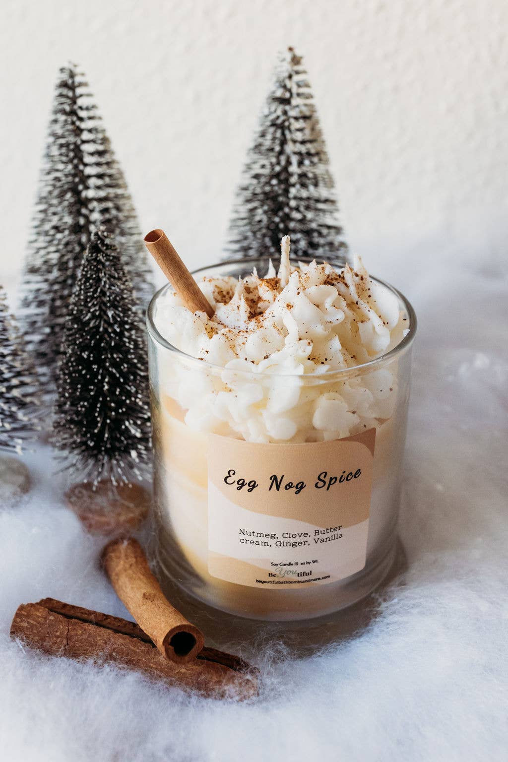 Egg Nog Spice Dessert Candle