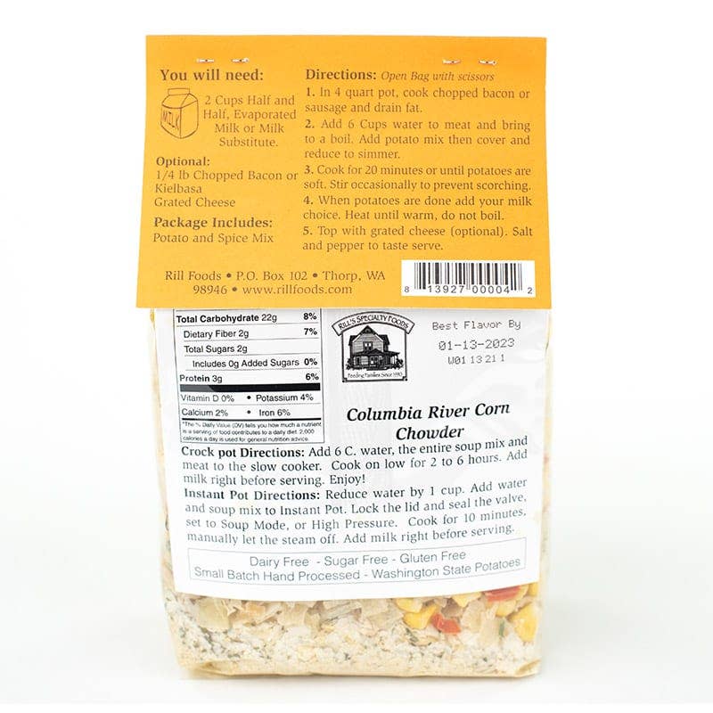 Columbia River Corn Chowder Soup Mix