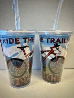 Ride The Trails Acrylic Tumbler with Straw