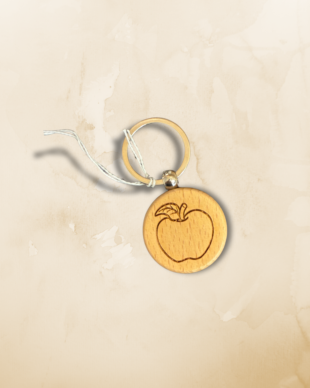 Wenatchee WA Wood Keychain