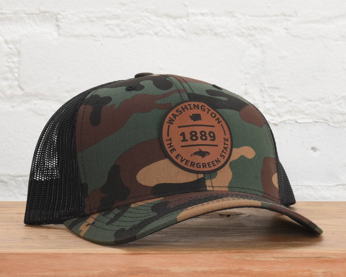 Washington 1889 Camo Snapback Hat