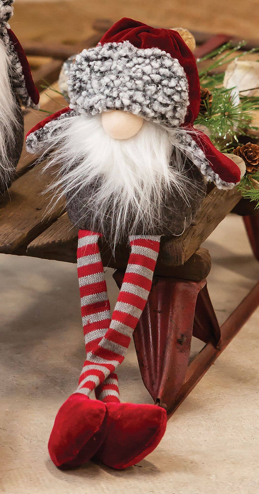 Sm Dangle Leg Santa Gnome