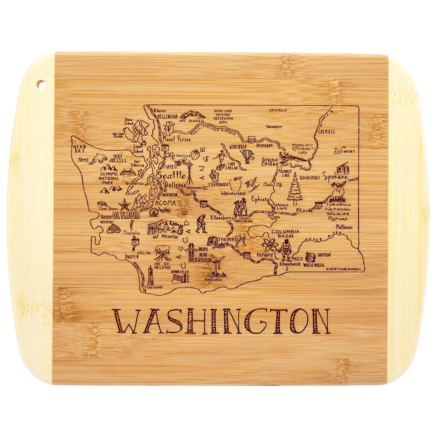 A Slice of Life Washington 11" Cutting & Serving Board