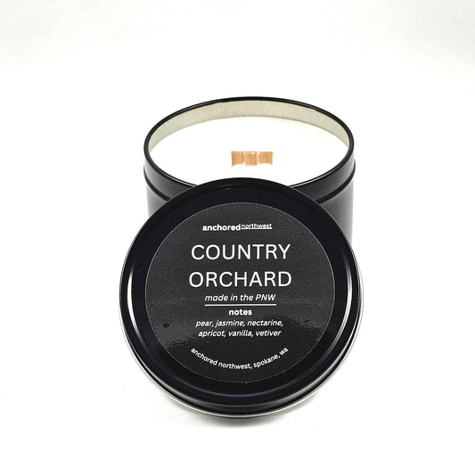 Country Orchard Wood Wick Soy Candle