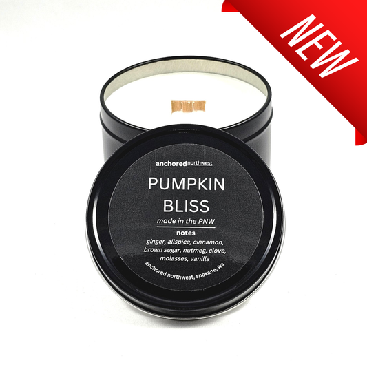 Pumpkin Bliss Wood Wick Soy Candle