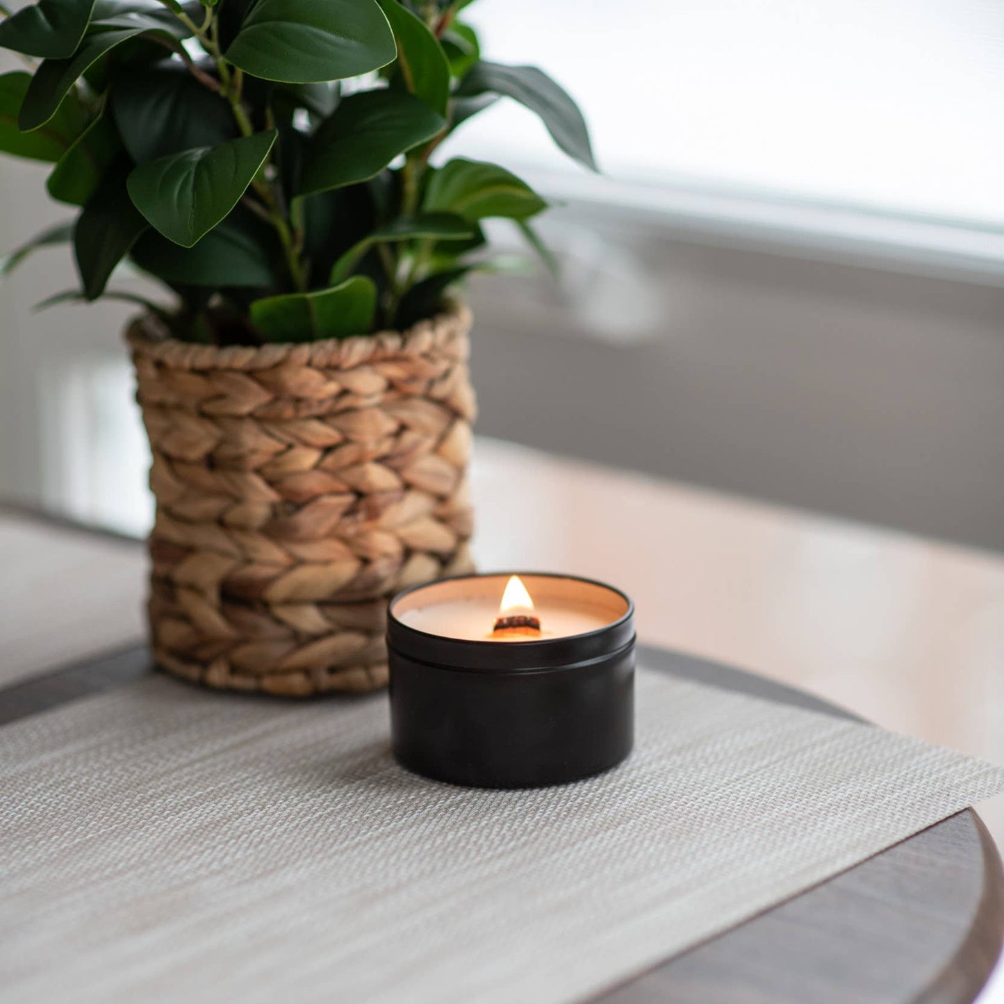 Brown Sugar + Fig Wood Wick Soy Candle