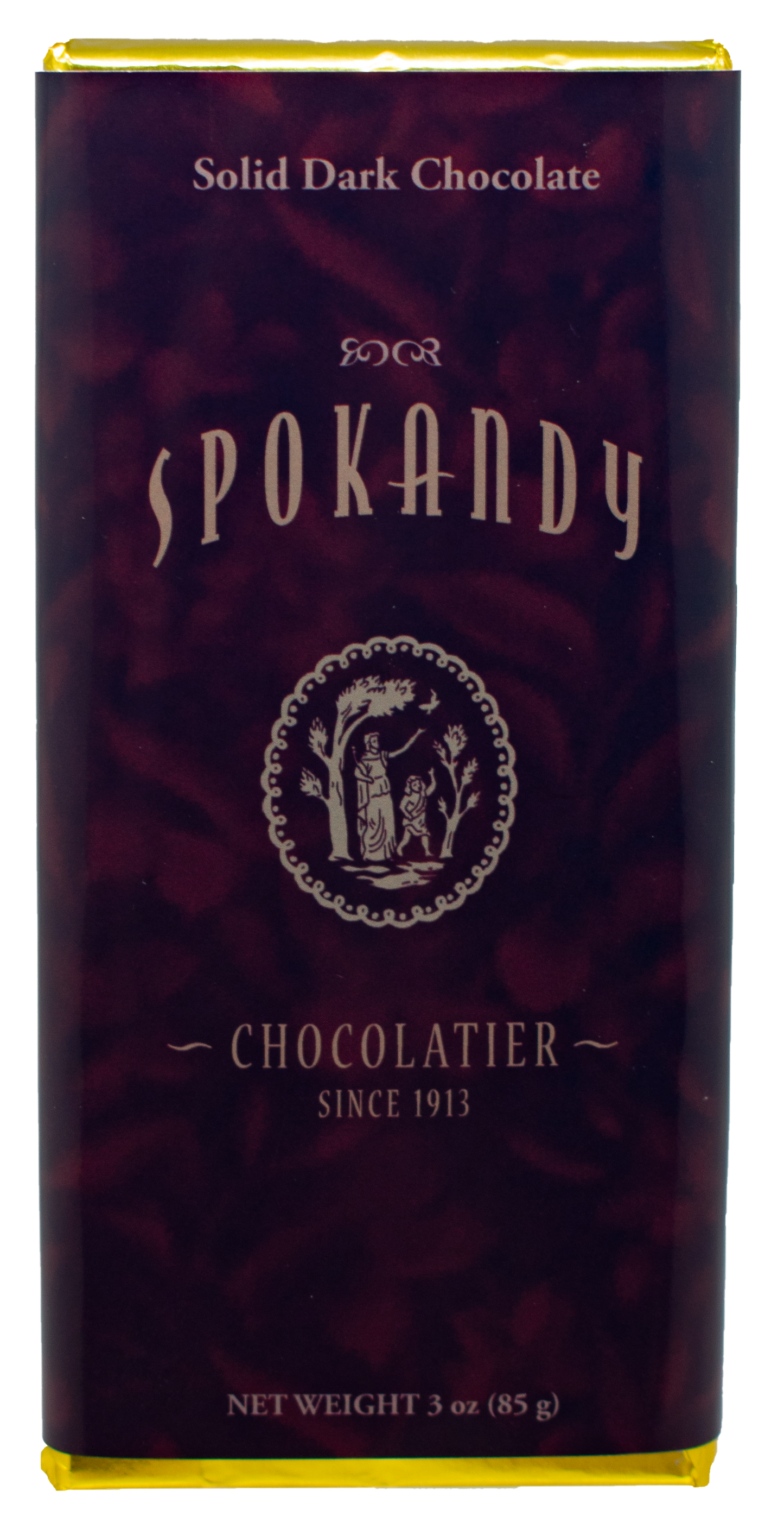 3 oz Solid Dark Chocolate bar