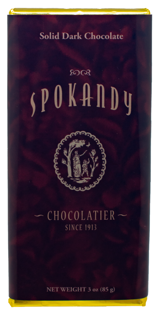 3 oz Solid Dark Chocolate bar