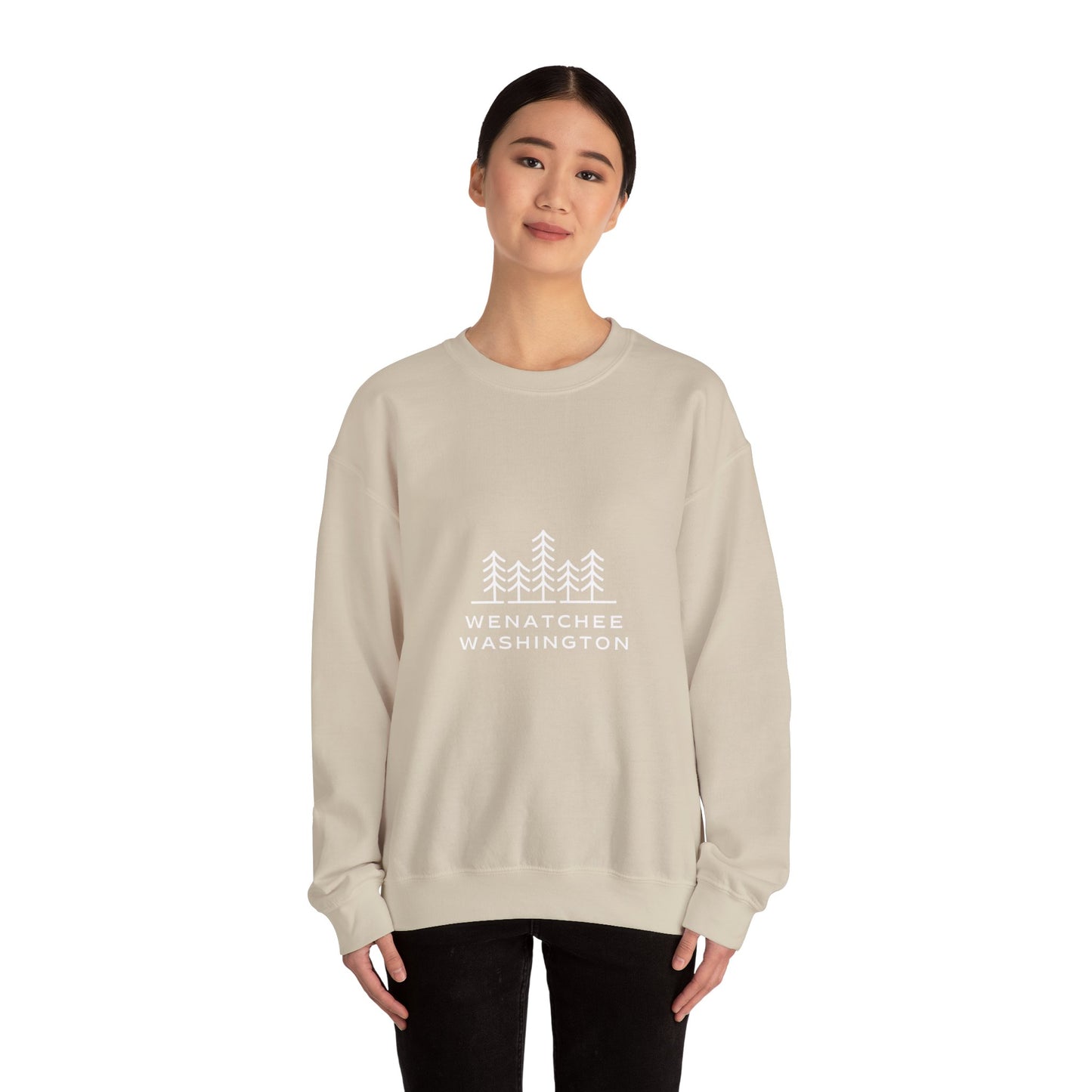 Wenatchee WA Trees Crewneck Sweatshirt *online only*