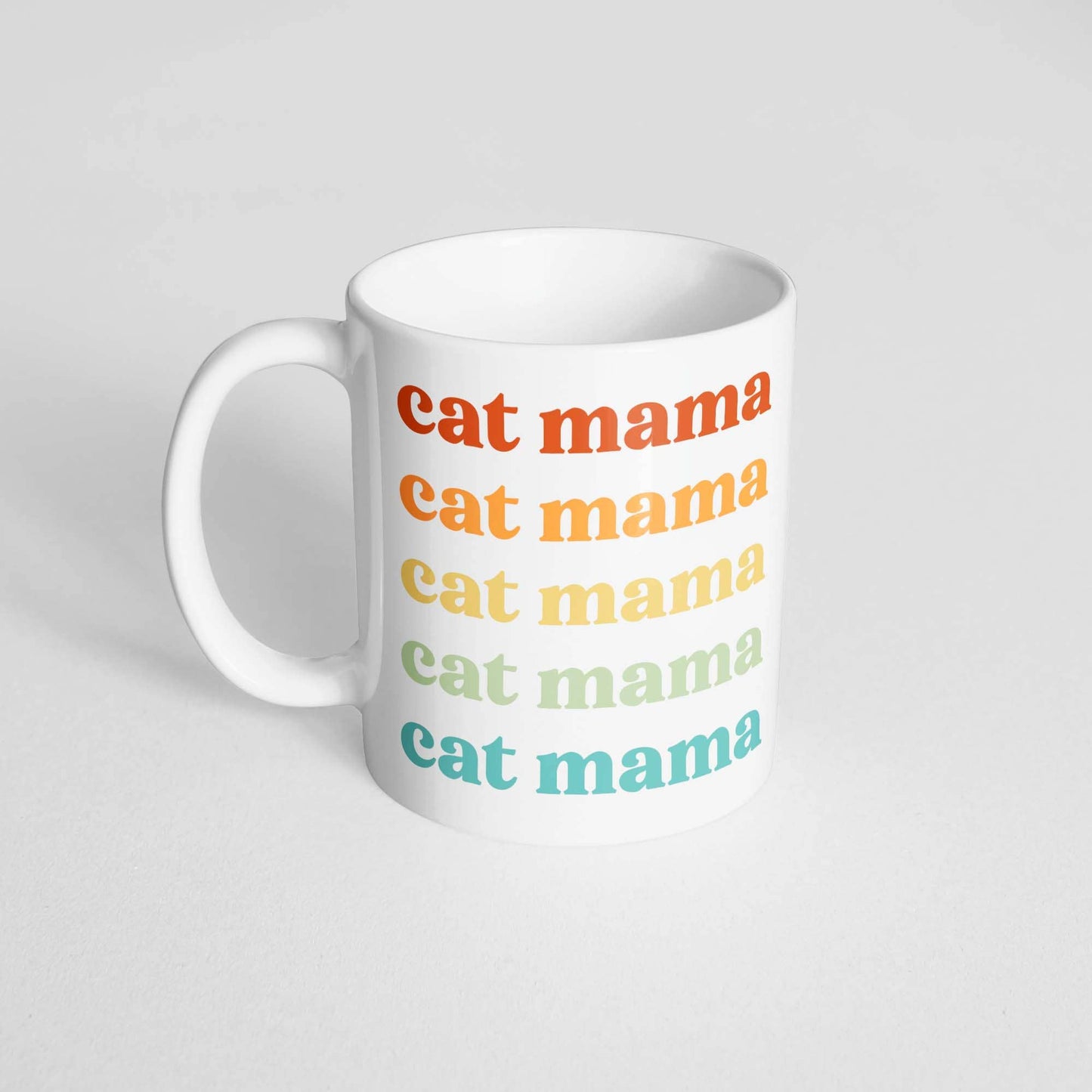 Retro Cat Mama Mug