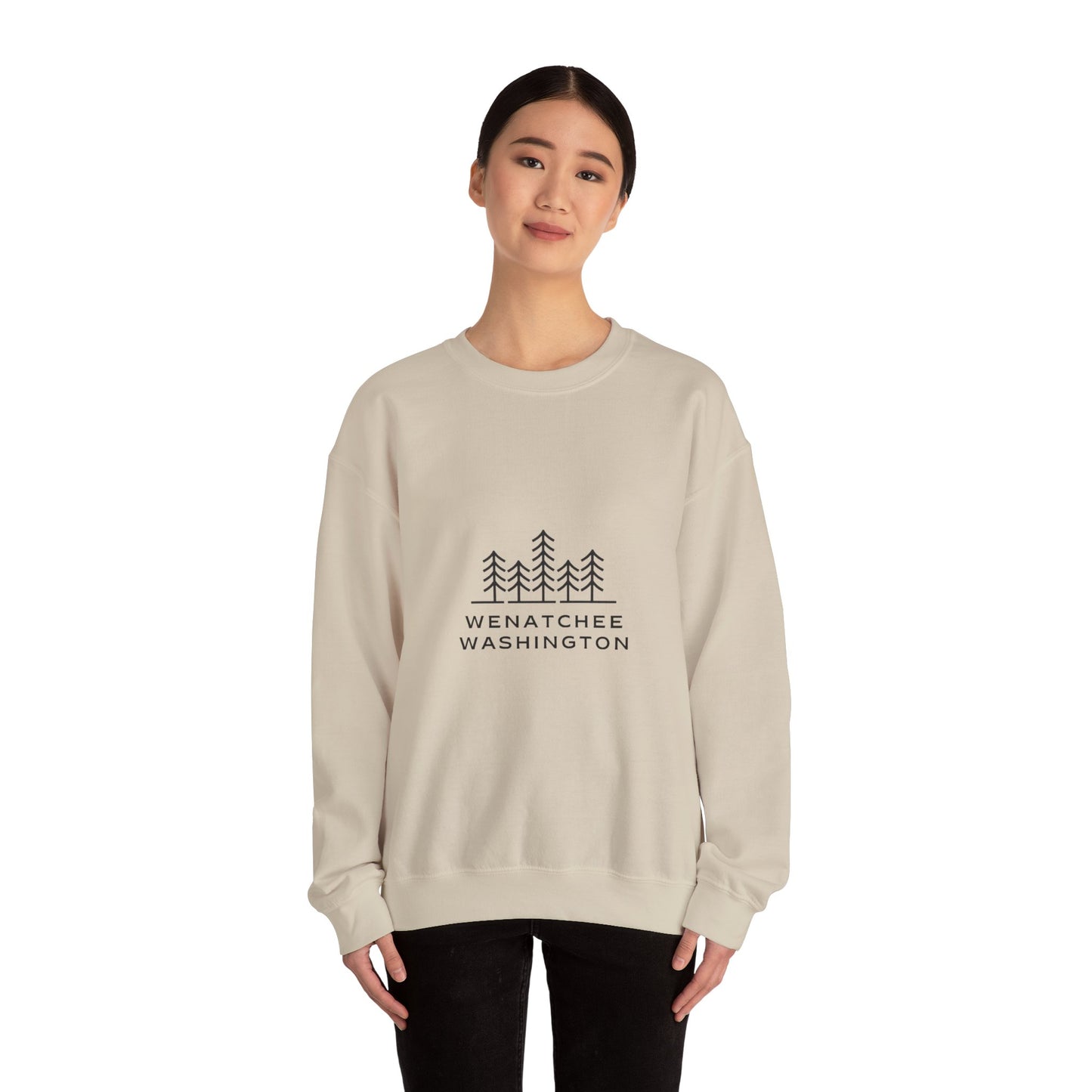 Wenatchee WA Trees Crewneck Sweatshirt *online only*