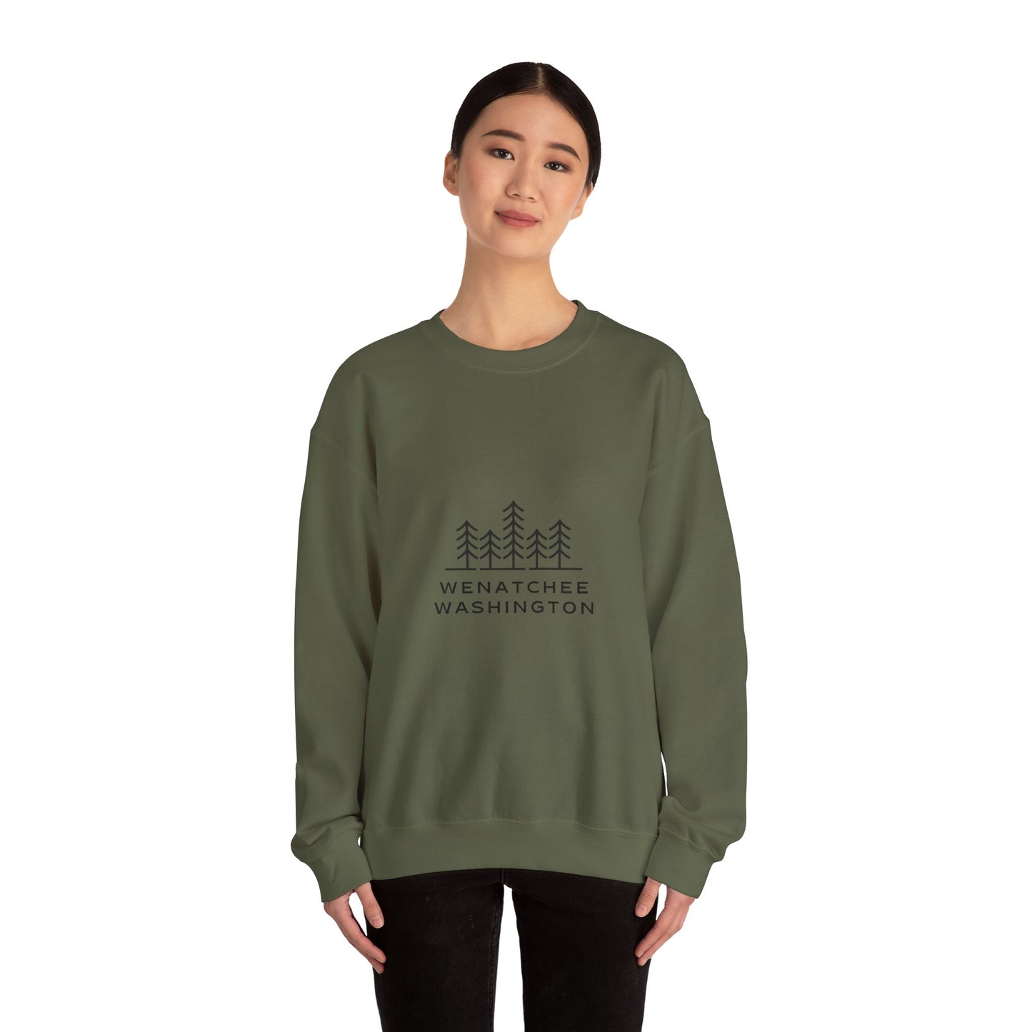 Wenatchee WA Trees Crewneck Sweatshirt *online only*