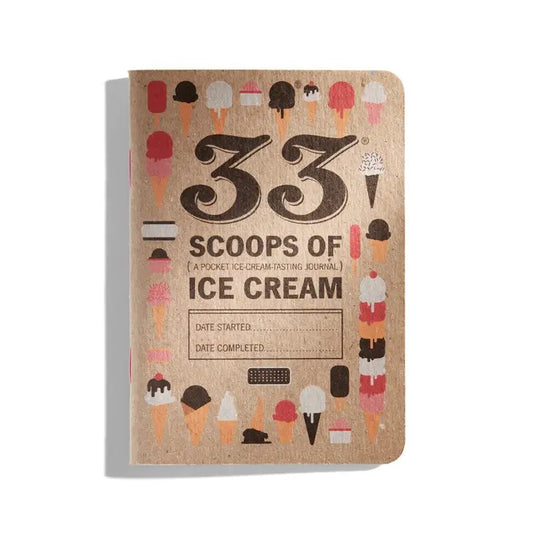 33 Scoops of Ice Cream Tasting Notebook