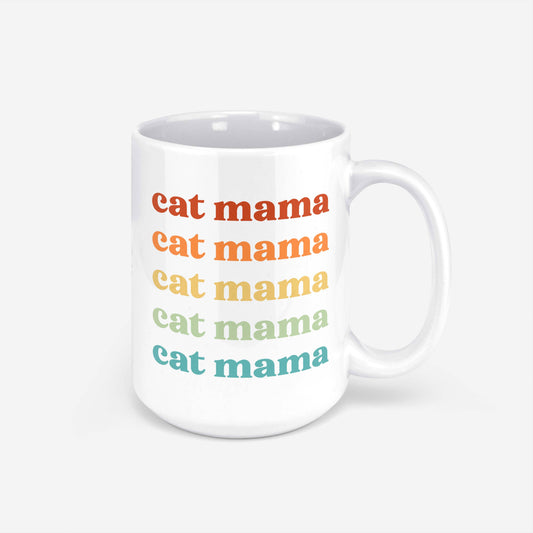 Retro Cat Mama Mug