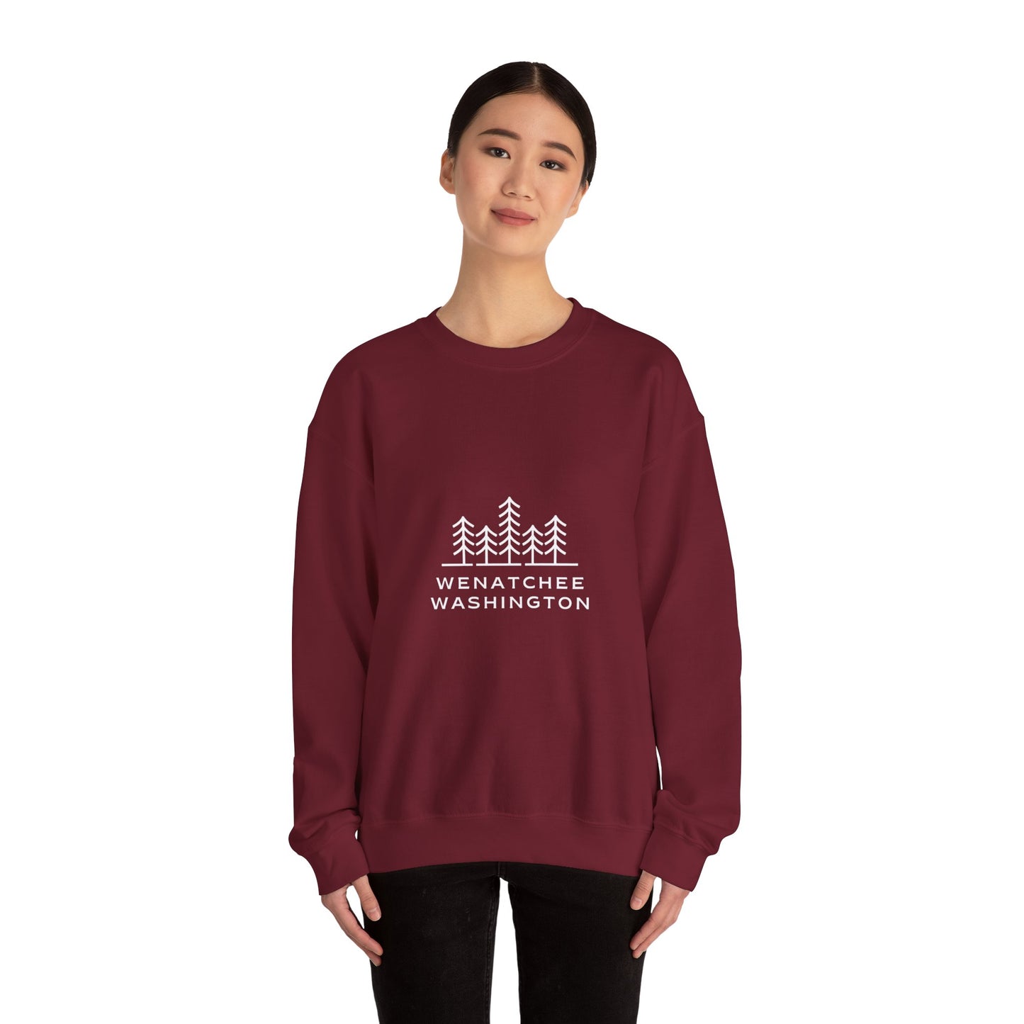 Wenatchee WA Trees Crewneck Sweatshirt *online only*