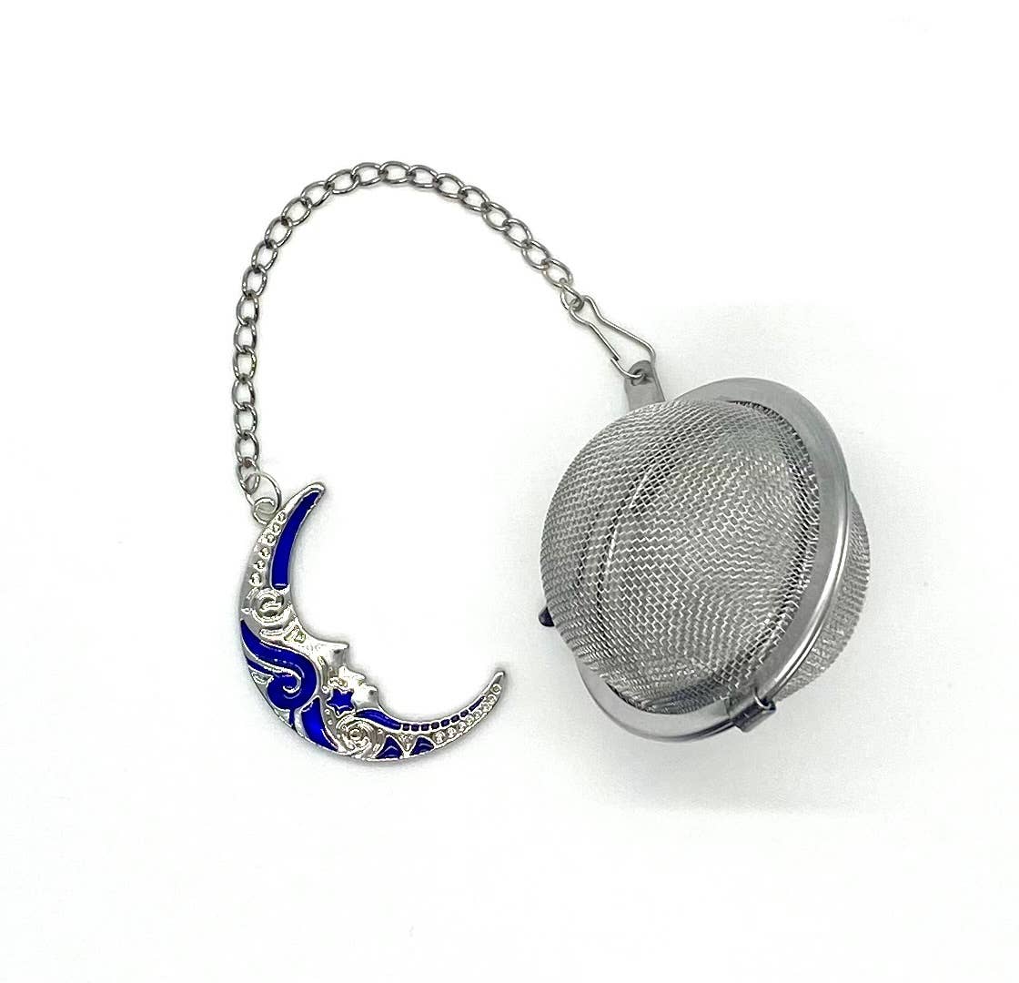 Loose Tea Infuser,  Blue Moon Charm Ball, Tea Lover Gift