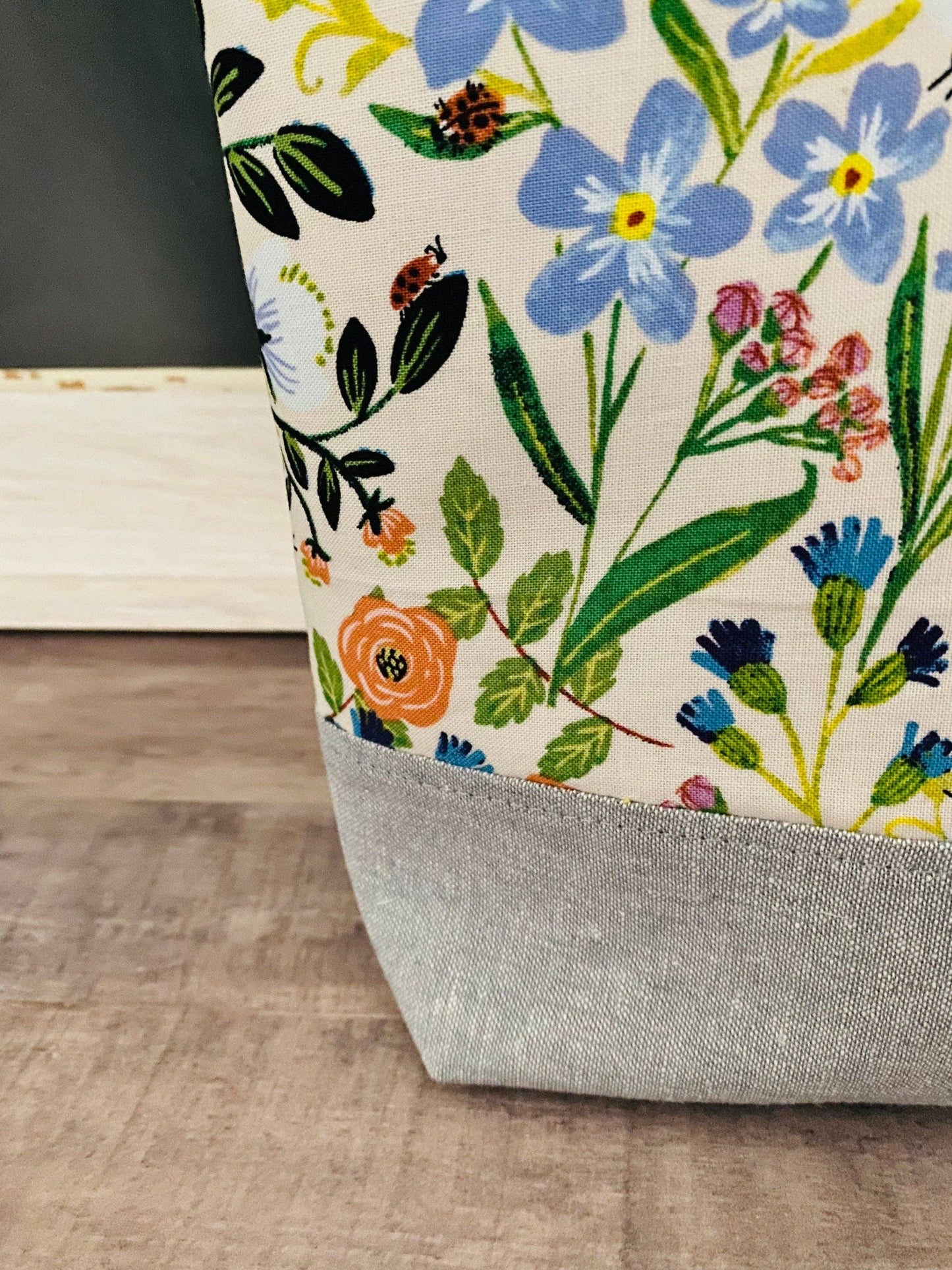 Vibrant Floral Cosmetic Bag