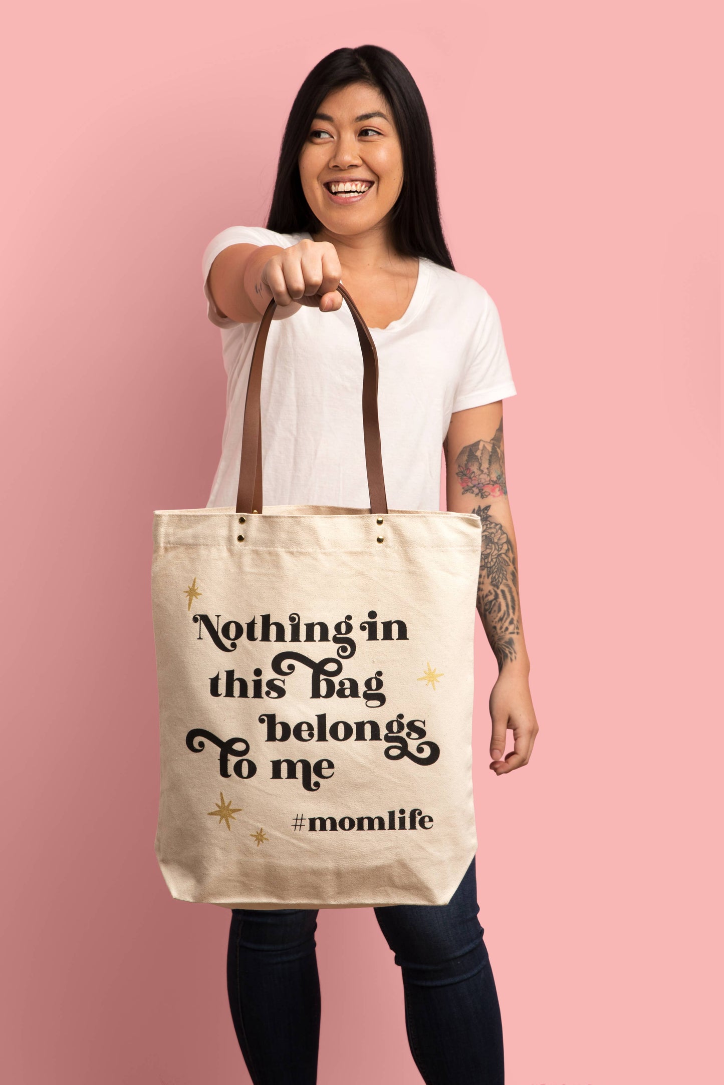 Hashtag Mom Life Tote Bag