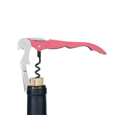 Truetap™: Soft-Touch Double-Hinged Corkscrew - Teal