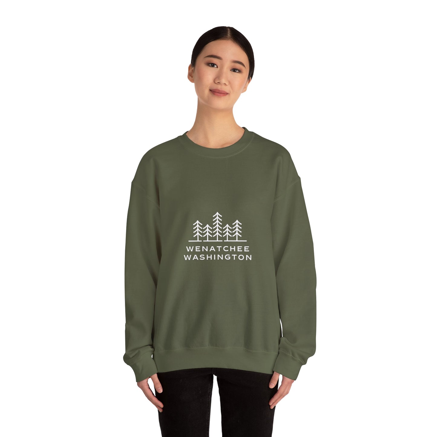 Wenatchee WA Trees Crewneck Sweatshirt *online only*