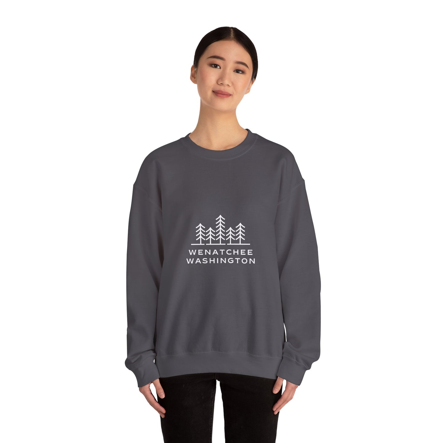 Wenatchee WA Trees Crewneck Sweatshirt *online only*