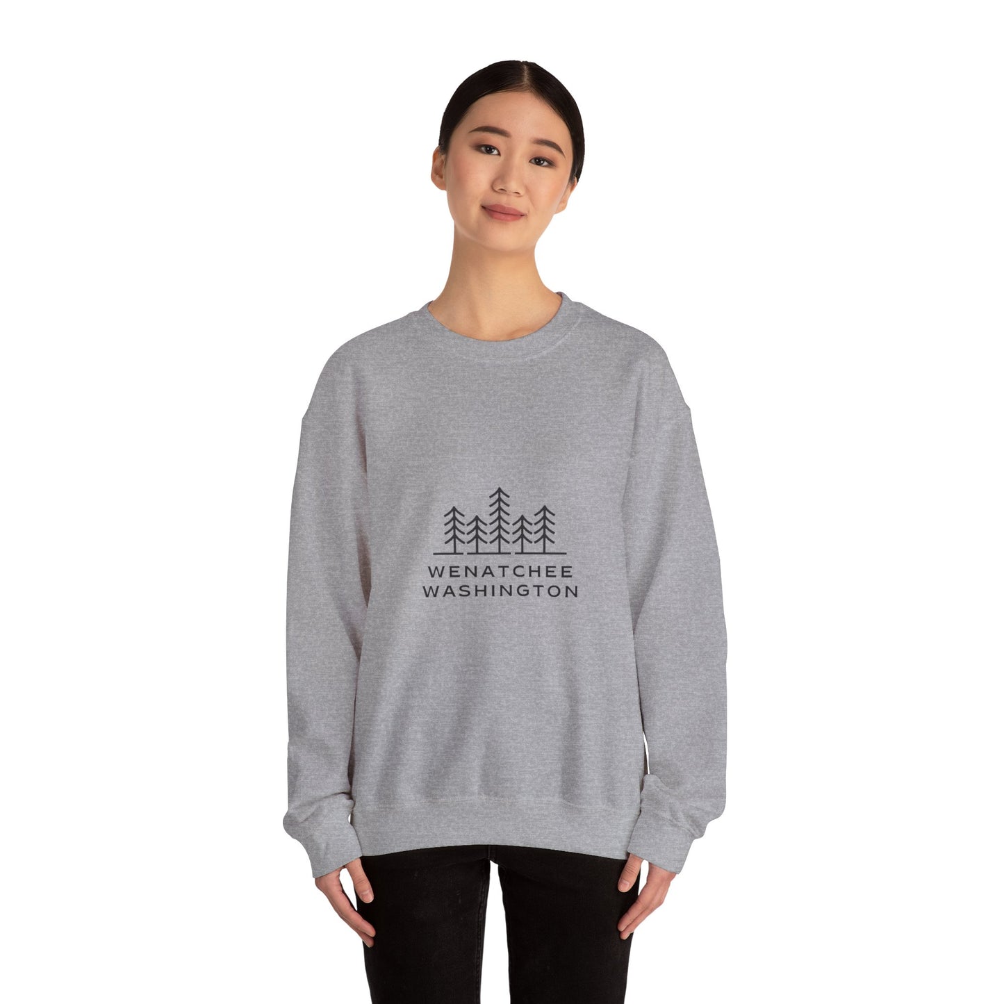 Wenatchee WA Trees Crewneck Sweatshirt *online only*