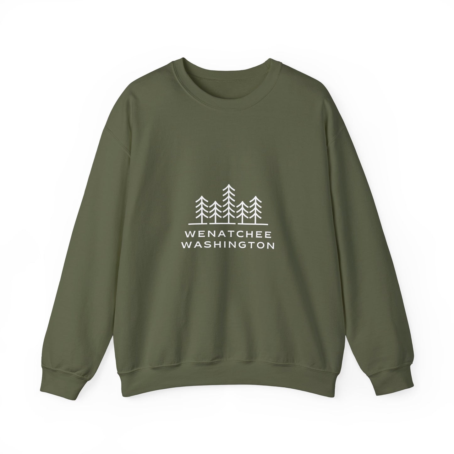 Wenatchee WA Trees Crewneck Sweatshirt *online only*