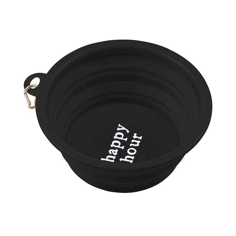 Collapsible Pet Bowl - Happy Hour