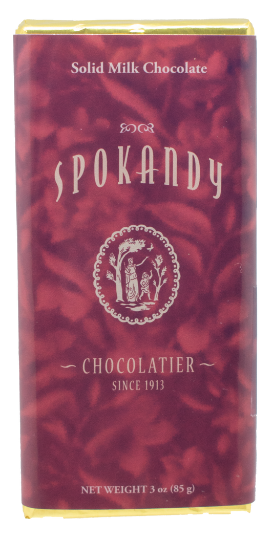 3 oz Solid Milk Chocolate Bar