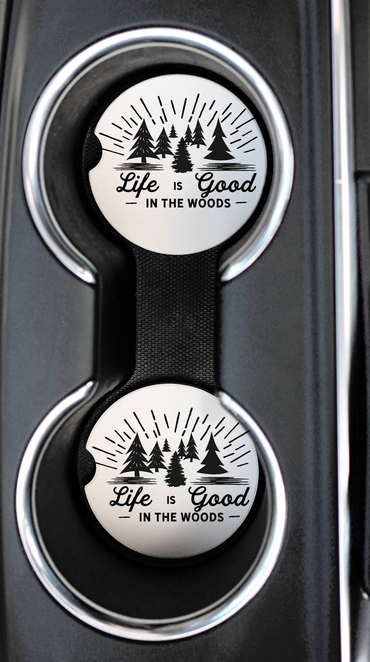Life in the Woods Car Coaster - Set of 2