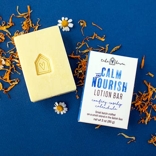 Herbal Lotion Bar: Calm & Nourish - Eco-friendly