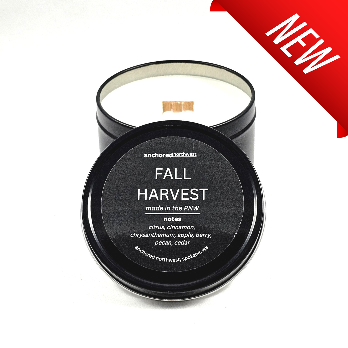 Fall Harvest Wood Wick Soy Candle