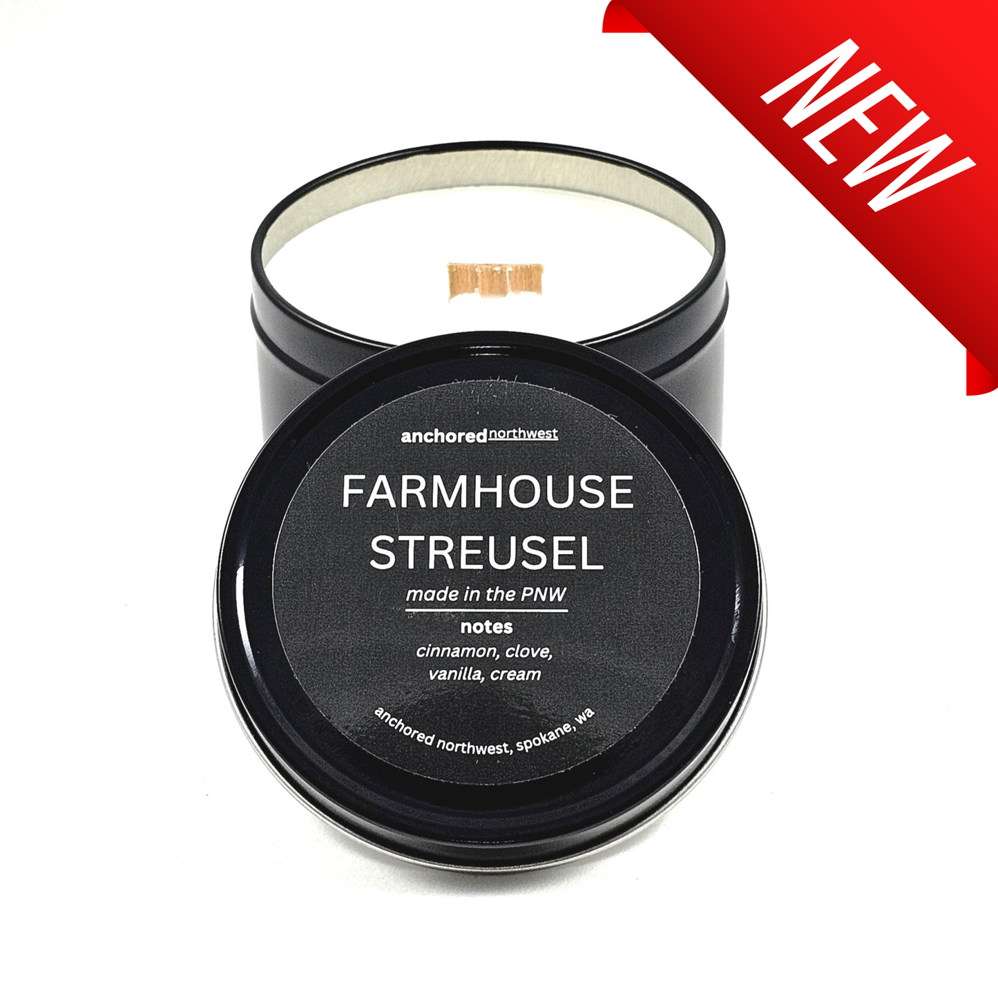 Farmhouse Streusel Wood Wick Soy Candle
