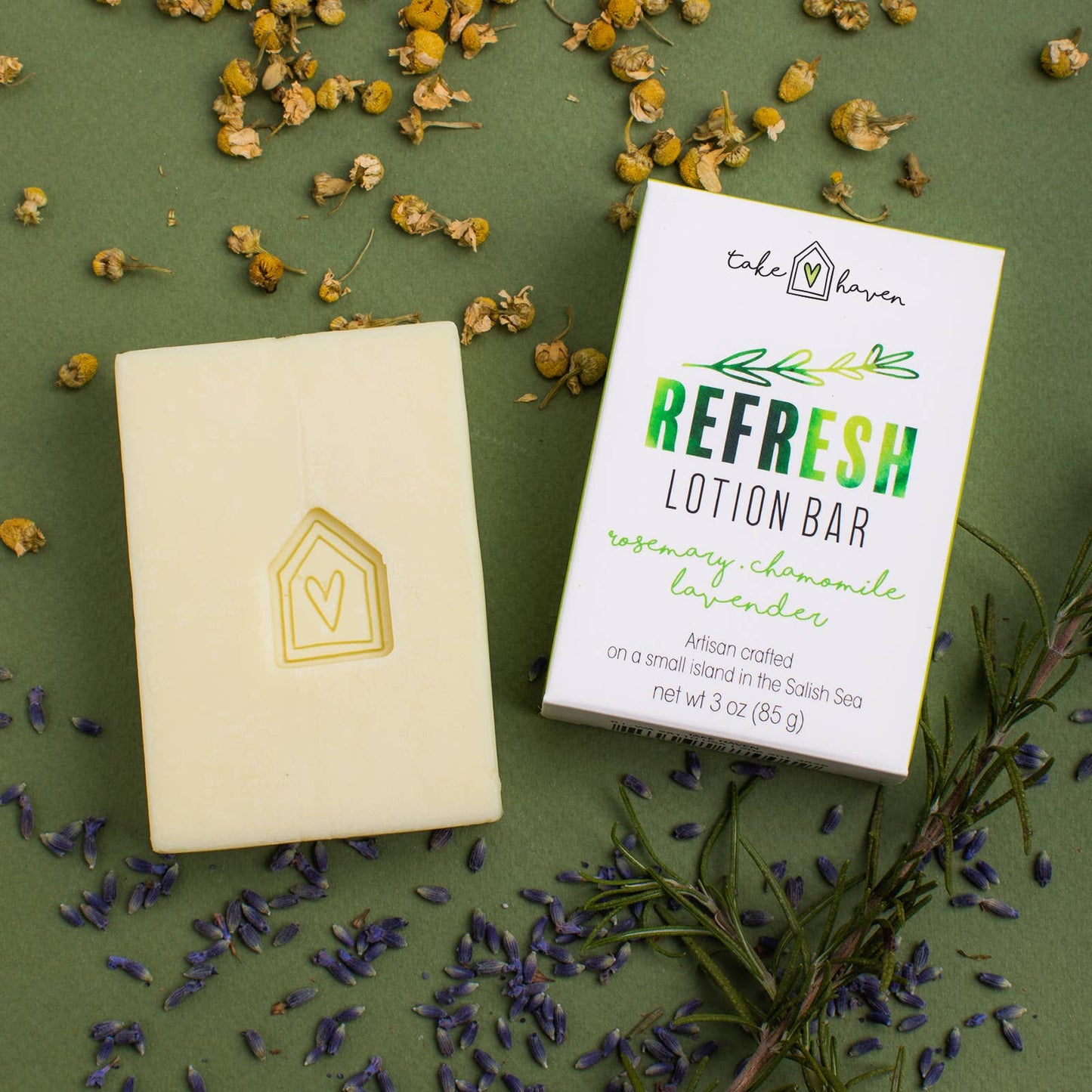 Herbal Lotion Bar: Refresh - Eco-friendly, Non-toxic