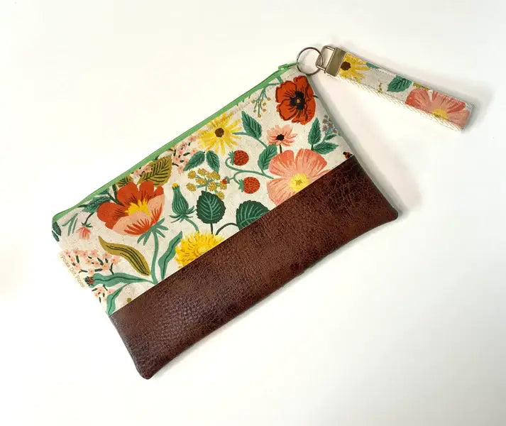 Rifle Paper Co. Summer Meadow Canvas Wristlet