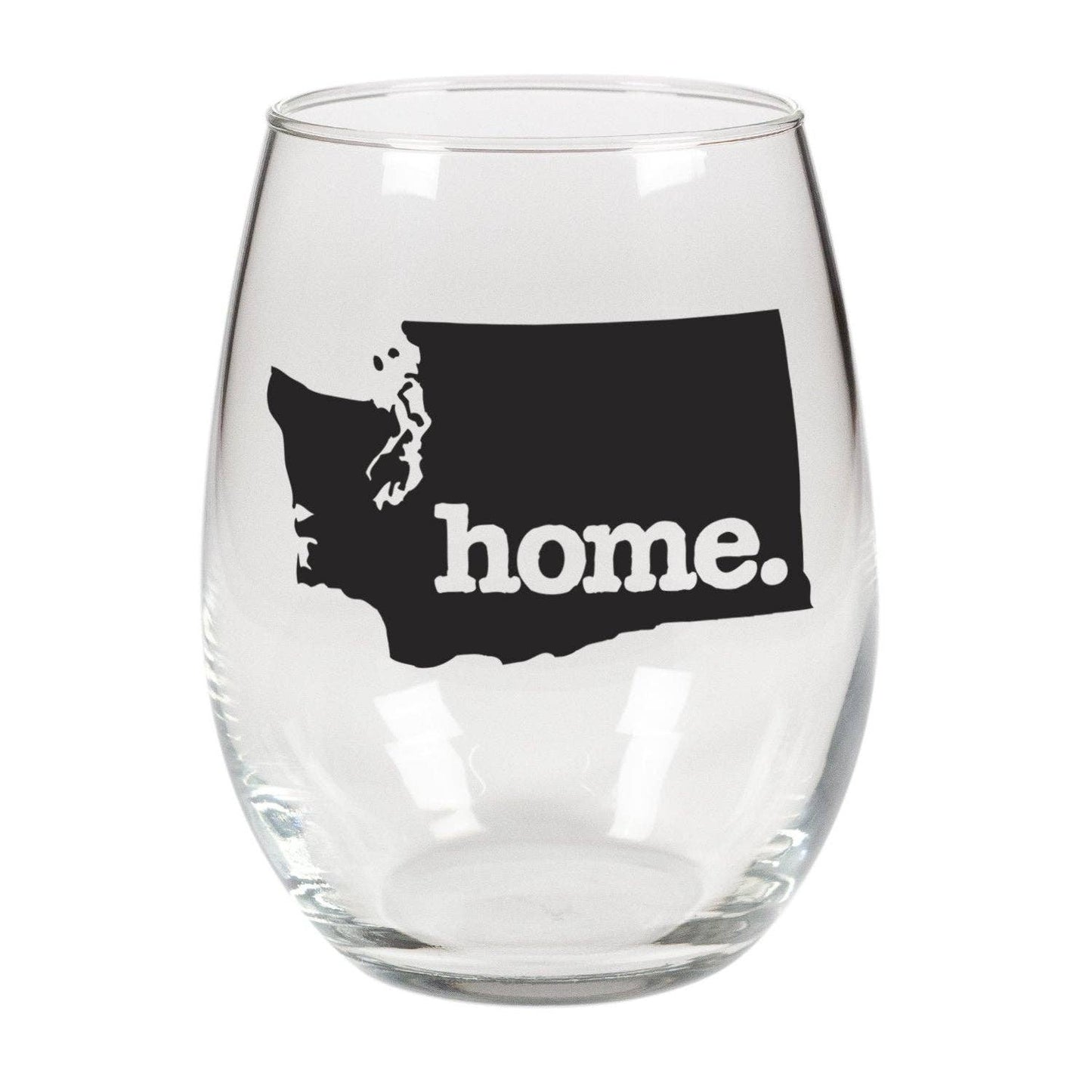 home. Stemless Wine Glass - Washington